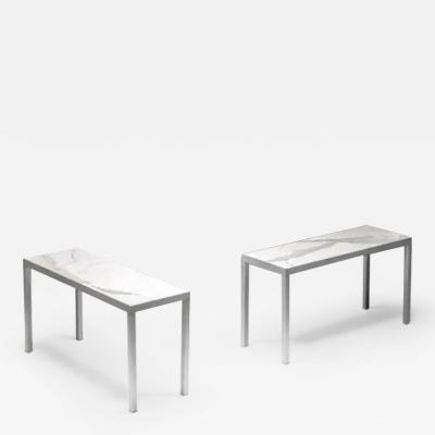 Philippe Starck Carrara Marble Console Table by Philippe Starck France 1990s