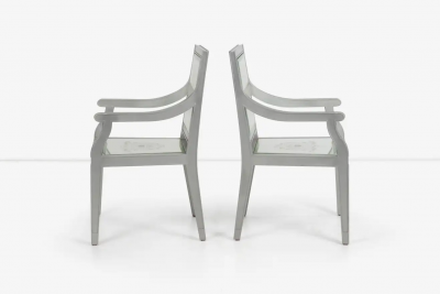 Philippe Starck Custom Phillip Starck Mirrored Louis XVI Style Chairs Cliff Hotel San Francisco