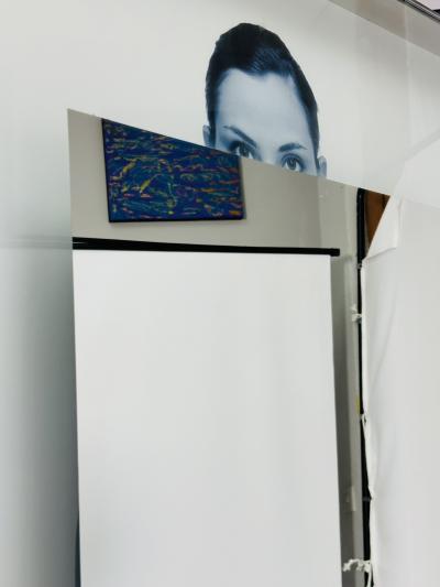 Philippe Starck Stainless Steel Full Length Mirror by Philippe Starck for SLS Hotel