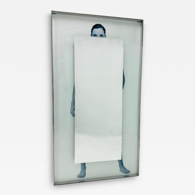 Philippe Starck Stainless Steel Full Length Mirror by Philippe Starck for SLS Hotel