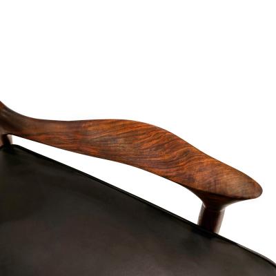 Phillip Lloyd Powell Phillip Lloyd Powell Rare Chair and Ottoman Early 1960s