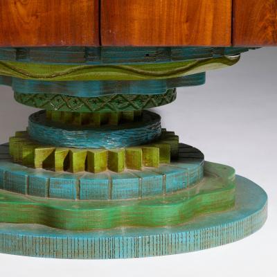 Phillip Lloyd Powell Phillip Lloyd Powell Rotating Walnut Case Bar 1965