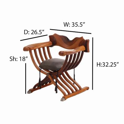 Phillip Lloyd Powell Sculptural Savonarola chair by Phillip Lloyd Powell American 1919 2008 