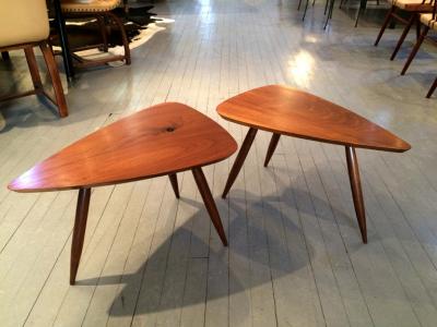 Phillip Lloyd Powell Two Walnut Table Studio