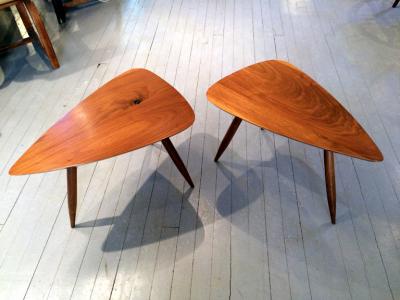 Phillip Lloyd Powell Two Walnut Table Studio