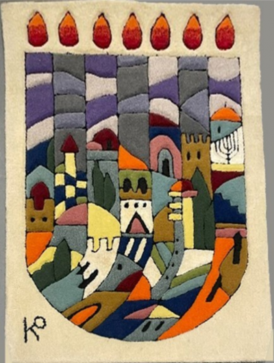 Phillip Ratner Shabbat Menorah ca 1990