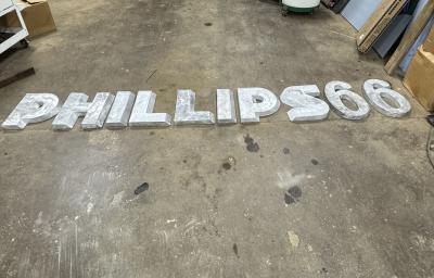 Phillips 66 Cast Aluminum Gas Sign