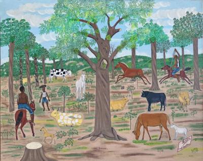 Philome Obin A Peaceable Kingdom Haiti Une Savane