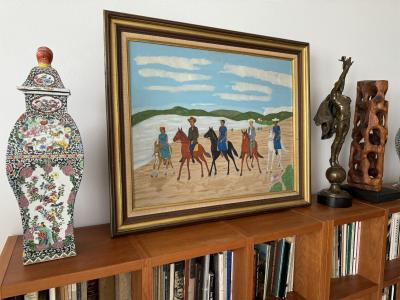 Philome Obin Pilgrims going out for the feast of St Anne on Horseback