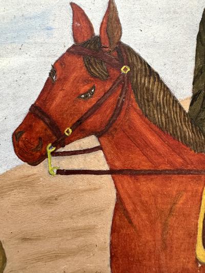 Philome Obin Pilgrims going out for the feast of St Anne on Horseback