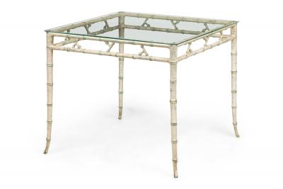 Phyllis Morris Phyllis Morris for Kessler Industries Mid Century American Faux Bamboo Aluminum