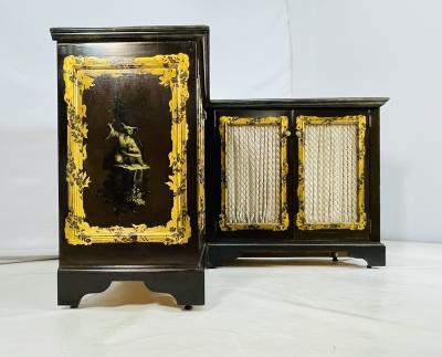 Phyllis Morris Vintage Corner Storage Cabinet attb to Phyllis Morris USA 1950s