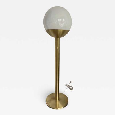 Pia Guidetti Crippa Brass and Glass Floor Lamp P428 by Pia Guidetti Crippa for LUCI Italy 1970s