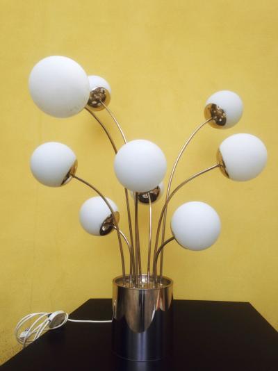 Pia Guidetti Crippa Late 1960s Rare Table Lamp by Lumi