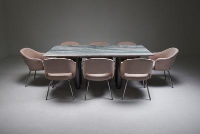 Pia Manu Grey Purple Marble Dining Table by Pia Manu 1990s