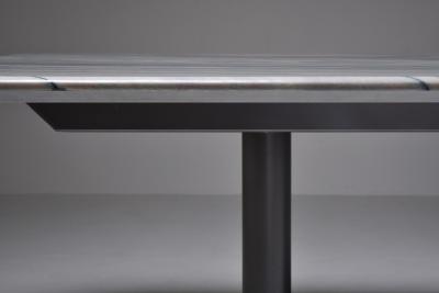 Pia Manu Grey Purple Marble Dining Table by Pia Manu 1990s