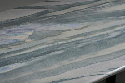 Pia Manu Grey Purple Marble Dining Table by Pia Manu 1990s