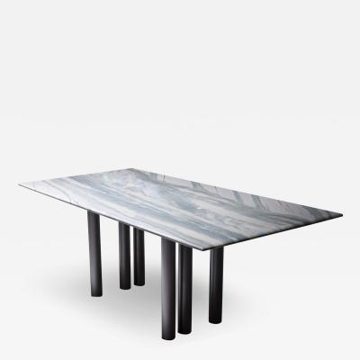 Pia Manu Grey Purple Marble Dining Table by Pia Manu 1990s