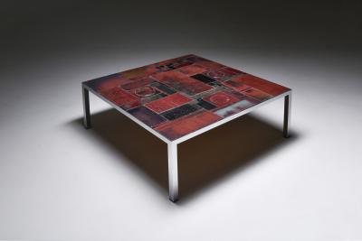 Pia Manu Pia Manu ceramic tile coffee table 1960s