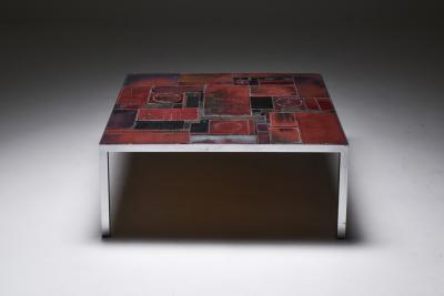 Pia Manu Pia Manu ceramic tile coffee table 1960s