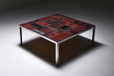 Pia Manu Pia Manu ceramic tile coffee table 1960s