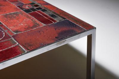 Pia Manu Pia Manu ceramic tile coffee table 1960s