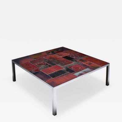 Pia Manu Pia Manu ceramic tile coffee table 1960s