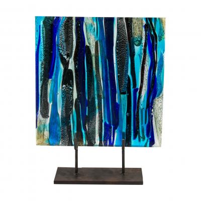 Piastra glass sculpture by Leonardo Cimolin