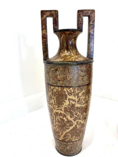 Pichon A Uzes Rare Pair of terres m l es Ceramic Vases Amphora by Pichon of Uz s Amphora