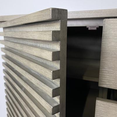 Pickled Modern Hi Chest Armoire Cabinet Wardrobe Metal Base