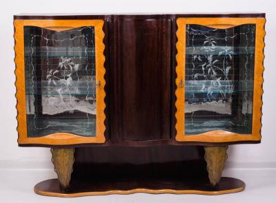 Pier Luigi Colli Extraordinary Italian Bar Cabinet by Pier Luigi Colli 1940