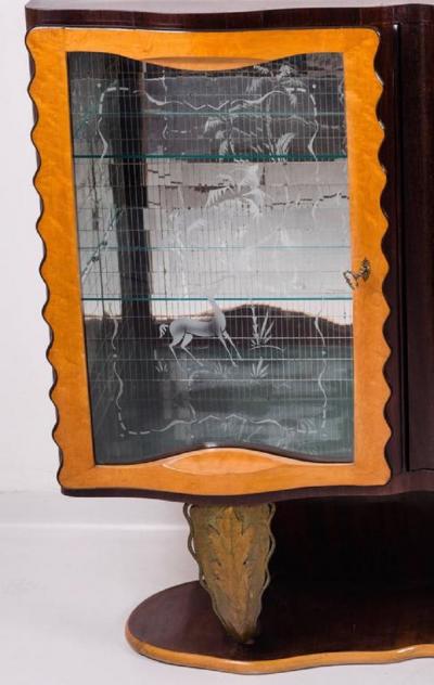 Pier Luigi Colli Extraordinary Italian Bar Cabinet by Pier Luigi Colli 1940