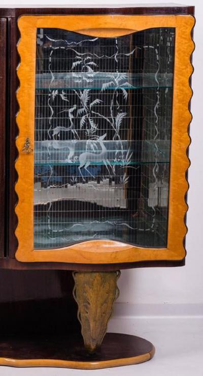 Pier Luigi Colli Extraordinary Italian Bar Cabinet by Pier Luigi Colli 1940