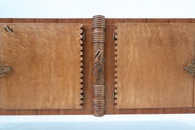 Pier Luigi Colli Mid Century Italian Wooden Sideboard by Pier Luigi Colli