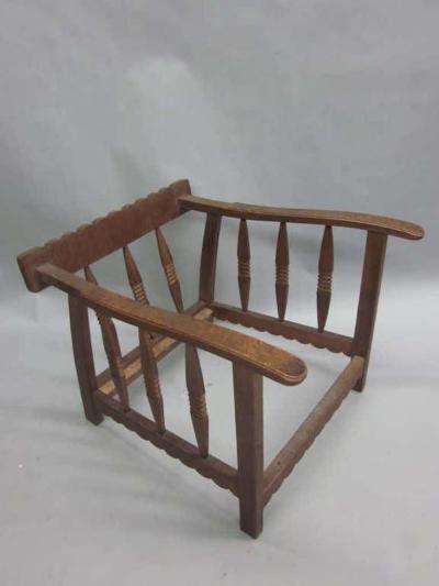 Pier Luigi Colli Pair of Italian Mid Century Modern Craftsman Lounge Chairs by Pierluigi Colli