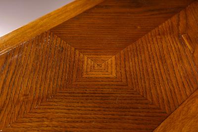 Pier Luigi Colli Pier Luigi Colli Oak wood sideboard with carved walnut inlays Italy 1940s