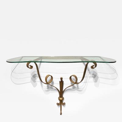 Pier Luigi Colli XX Century Italian Gilt Iron Console By Pier Luigi Colli