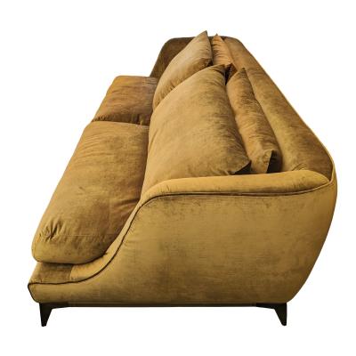 Pier Luigi Frighetto Pier Luigi Frighetto Brando Sofa in Gold Ochre Velvet