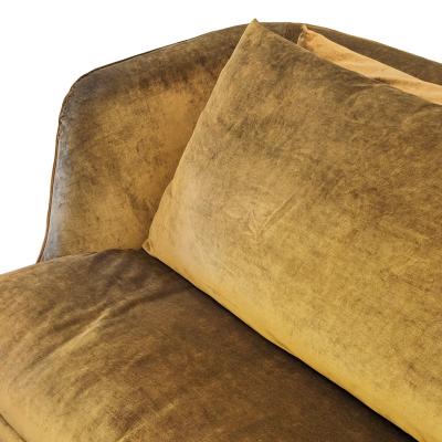 Pier Luigi Frighetto Pier Luigi Frighetto Brando Sofa in Gold Ochre Velvet