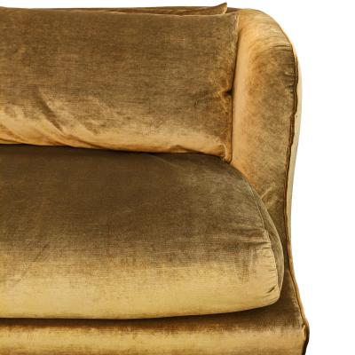 Pier Luigi Frighetto Pier Luigi Frighetto Brando Sofa in Gold Ochre Velvet