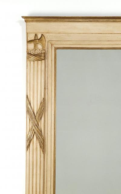 Pier Mirror in Painted and Gilt Wood France circa 1880