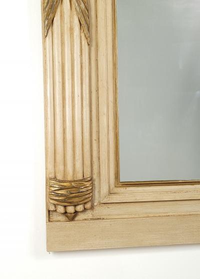 Pier Mirror in Painted and Gilt Wood France circa 1880