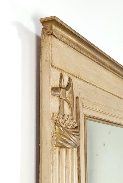 Pier Mirror in Painted and Gilt Wood France circa 1880