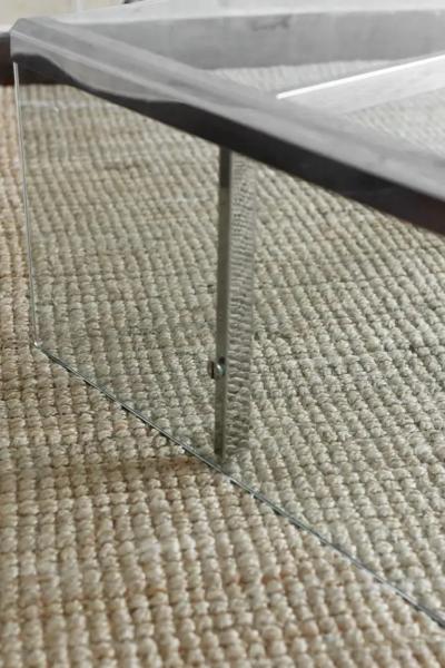 Pierangelo Gallotti Large Coffee Table In Glass And Metal By Pierangelo Gallotti For Gallotti Radice