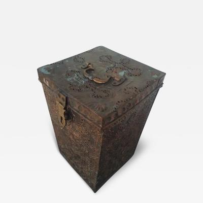 Pierced Islamic Copper Tinned Chest