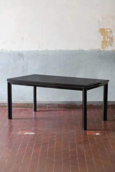 Pierluigi Molinari Dining set table 4 chairs by Pierluigi Molinari for Pozzi Milano 1960