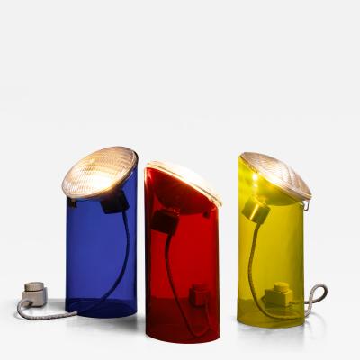 Piero Castiglioni Piero Castiglioni set of 3 table lamps
