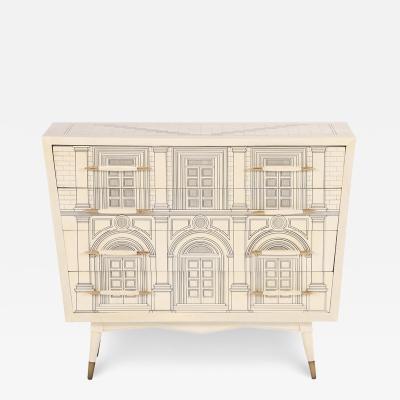 Piero Fornasetti An Italian Architectural Commode in the manner of Fornasetti C 1950 