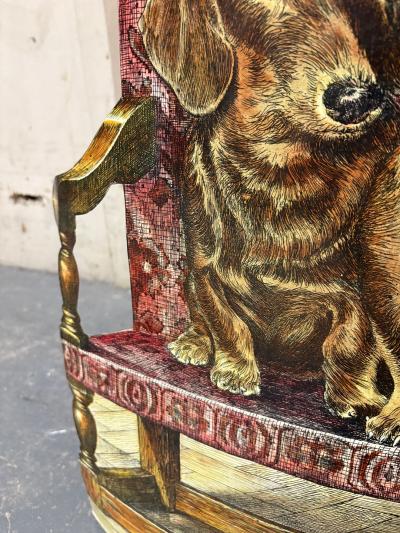 Piero Fornasetti Bassoitti Lithographically Printed and Painted Metal Umbrella Stand