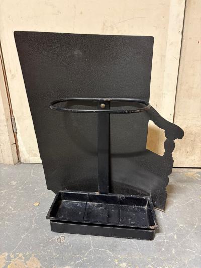 Piero Fornasetti Bassoitti Lithographically Printed and Painted Metal Umbrella Stand